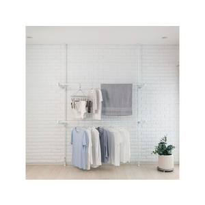 積水樹脂 つっぱり式窓枠物干し 高さ178～263cm FC841RA-TM-T2W-イメージ8