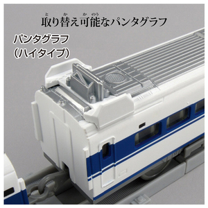 タカラトミー プラレール リアルクラス 100系新幹線復活国鉄色 (ライト付仕様) PLAﾘｱﾙｸﾗｽ100ｹｲｼﾝｶﾝｾﾝｺｸﾃﾂ-イメージ4