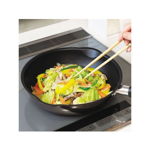 パール金属 軽わざパンふっ素IH対応両口深型フライパン26cm FC816SJ-HB-3033-イメージ2
