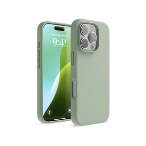 elago iPhone16Pro用シリコンケｰス カーキグリーン EL_IPRCSSCS3_KG-イメージ1