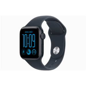 Apple Apple Watch SE 3(GPS + Cellularモデル)- 40mm ミッドナイトアルミニウムケースとネイビーブルースポーツバンド - S/M MJLG4J/A-イメージ1