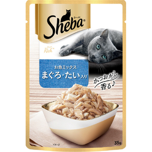 マースジャパンリミテッド シーバ リッチ お魚ミックス まぐろ・たい入り(35g) SRIｵｻｶﾅﾐﾂｸｽﾏｸﾞﾛﾀｲ35G-イメージ1
