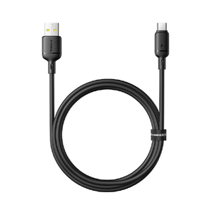 BASEUS Baseus Silky 充電ケーブル USB-A to C 3A 1m クラスターブラック E0421400-イメージ1