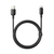 BASEUS Baseus Silky 充電ケーブル USB-A to C 3A 1m クラスターブラック E0421400-イメージ1