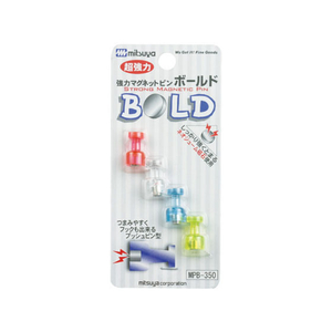 ミツヤ マグネットピン ボールド 混 4本×5 FC13027-MPB-350-イメージ1