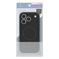 トリニティ ajouter アジュテ iPhone 17 Pro用[Coron] MagSafe対応 超精密設計 衝撃吸収シリコンケース ブラック AJ-IP25M3-CR-BK