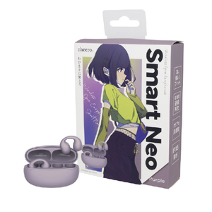 cheero フルワイヤレスイヤホン Wireless Open Earphones Smart NEO パープル CHE-646-PU-イメージ10