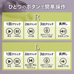 cheero フルワイヤレスイヤホン Wireless Open Earphones Smart NEO パープル CHE-646-PU-イメージ7