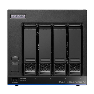 I・Oデータ 10GbE&マルチギガビット Linux 法人4ドライブNAS 8TB (5年保証・データ復旧) HDL4-XA8B-イメージ2