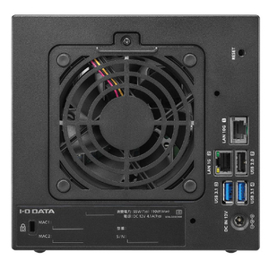 I・Oデータ 10GbE&マルチギガビット Linux 法人4ドライブNAS 8TB (5年保証・データ復旧) HDL4-XA8B-イメージ3