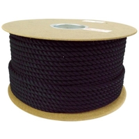 ユタカメイク ロープ 綿ロープドラム巻 9φ×100m ブラック FC224HM-7684827