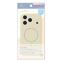 トリニティ ajouter アジュテ iPhone 17 Pro用[Coron] MagSafe対応 超精密設計 衝撃吸収シリコンケース ミルクホワイト AJ-IP25M3-CR-MWT