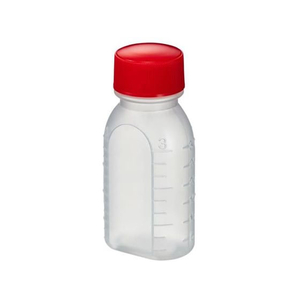 エムアイケミカル 投薬瓶PPB(滅菌済)少数包装 プラスチック薬瓶 08-2850-2605 キャップ:赤 30CC(20ポンイリ) FCG630T-08-2850-2605-イメージ1