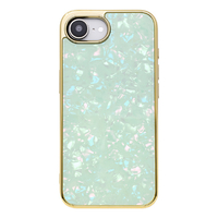 ユニケース iPhone 16e用Glass Shell Case ミント UNI-CSIP25S-0GSMT