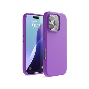 elago iPhone16Pro用シリコンケｰス ネオンパープル EL_IPRCSSCS3_NP-イメージ1