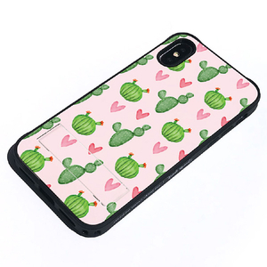 Dparks iPhone XS/X用ケース spirit case まるまるサボテン ピンク DS14793I58-イメージ3