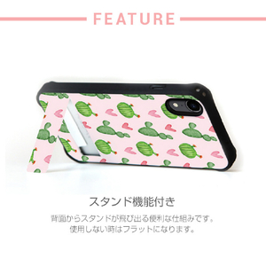 Dparks iPhone XS/X用ケース spirit case まるまるサボテン ピンク DS14793I58-イメージ6