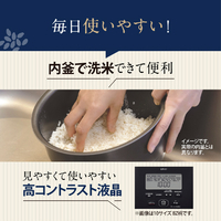 象印 NW-NH10E4-BA 圧力IH炊飯ジャー炎舞炊き(5．5合炊き) e angle