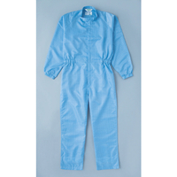 トラスコ 制電糸グリッド仕様フード無つなぎ服　ブルー　Ｍ TCOG-B-M