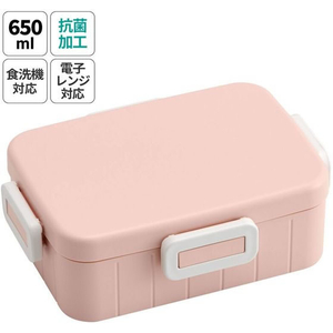 スケーター 抗菌4点ロックランチ 650mL くすみピンク FC588SK-YZFL7AG-イメージ2