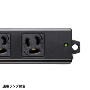 サンワサプライ 工事物件タップ(3P・4個口・2m) ブラック TAP-KS4-2BK-イメージ2