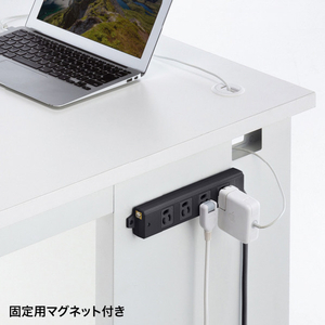 サンワサプライ 工事物件タップ(3P・4個口・2m) ブラック TAP-KS4-2BK-イメージ3