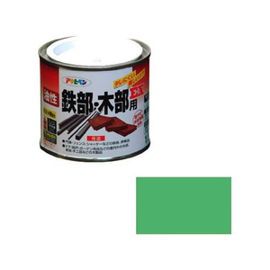 アサヒペン 油性鉄部木部用EX 1／5L 若草色 FC473NS-イメージ1