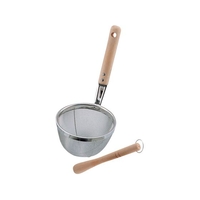 18-8 木柄 味噌こし 大 FCL1907-032009001