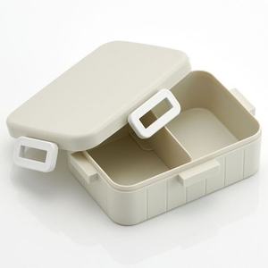 スケーター 抗菌4点ロックランチ 650mL くすみグレー FC589SK-YZFL7AG-イメージ3