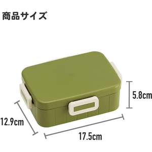 スケーター 抗菌4点ロックランチ 650mL くすみグレー FC589SK-YZFL7AG-イメージ8