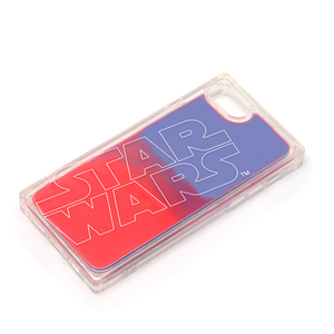 PGA iPhone SE(第2世代)/8/7/6s/6用ネオンサンドケース STAR WARS ロゴ/ブルー&レッド PG-DLQ20M14SW-イメージ2