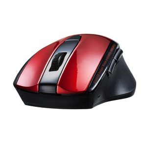 サンワサプライ 静音BluetoothブルーLEDマウス(5ボタン) レッド MA-BTBL167R-イメージ5