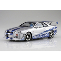 アオシマ WS02R34ｽｶｲﾗｲﾝGTR 1/24 ワイルド・スピード R34 スカイライン