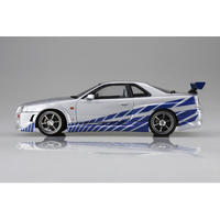 アオシマ WS02R34ｽｶｲﾗｲﾝGTR 1/24 ワイルド・スピード R34 スカイライン