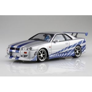 アオシマ 1/24 ワイルド・スピード R34 スカイライン GT-R WS02R34ｽｶｲﾗｲﾝGTR-イメージ2