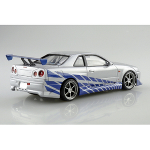 アオシマ 1/24 ワイルド・スピード R34 スカイライン GT-R WS02R34ｽｶｲﾗｲﾝGTR-イメージ3
