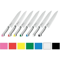 下村工業 下村/龍治 ステンカラー 牛刀 イエロー 300RYS-17Y 刃渡300mm FCL2848-040307035