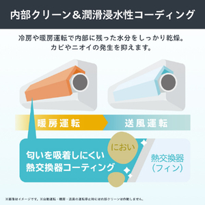 ハイセンス 「工事代金別」 10畳 エアコン e angle select Sシリーズ HA-S28SE6-BS-イメージ8