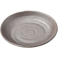 マイン メラミンウェア 丸皿 茶 15cm M11-564 FC578LD-1545610