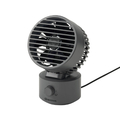 リズム時計 卓上扇風機 Silky Wind Mini ダークグレー 9ZF038RH82