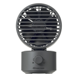 リズム時計 卓上扇風機 Silky Wind Mini ダークグレー 9ZF038RH82-イメージ2