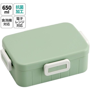 スケーター 抗菌4点ロックランチ 650mL くすみグリーン FC590SK-YZFL7AG-イメージ2
