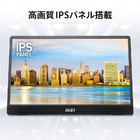 MSI PRO MP161 E2 ディスプレイ 本体 MSI、15.6インチで約0.75kgの軽量モバイルモニター「PRO MP161 E2