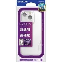 エレコム iPhone 16 Pro用ハイブリッドケース クリア PM-A24CHVCKCR
