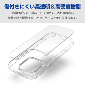 エレコム iPhone 16 Pro用ハイブリッドケース クリア PM-A24CHVCKCR-イメージ5