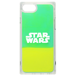 PGA iPhone SE(第2世代)/8/7/6s/6用ネオンサンドケース STAR WARS ロゴ/グリーン&イエロー PG-DLQ20M15SW-イメージ1