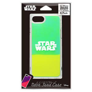 PGA iPhone SE(第2世代)/8/7/6s/6用ネオンサンドケース STAR WARS ロゴ/グリーン&イエロー PG-DLQ20M15SW-イメージ3