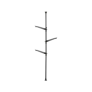 積水樹脂 つっぱり式シングルポール 高さ200～275cm FC846RA-TSP-BK-イメージ1