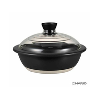 ＨＡＲＩＯ フタがガラスの土鍋 9号 FC996PX-GDN-255-B-W