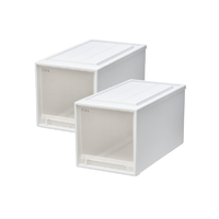 天馬 フィッツケース53-30L ホワイトクリア 2個組 ホワイトクリア ﾌｲﾂﾂｹ-ｽ53-30LWHCL2ｸﾞﾐ